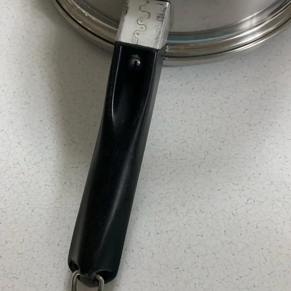 Vintage Amway Queen Multy Ply 18/8 Stainless Steel 2 Pc Cookware Set Sauté Pan